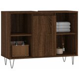 Ormarić za umivaonik smeđa boja hrasta 80x33x60 cm drveni | shoptok.hr