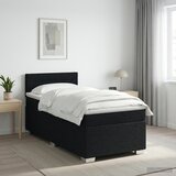  Boxspring krevet s madracem Crna 90 x 190 cm Tkanina - Crna 90 x 190 cm Dizajn linija Cijene