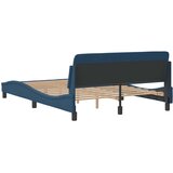  Okvir kreveta s uzglavljem Dover plavi 140x200 cm tkanine | shoptok.hr