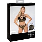 Abierta Fina otvoreni grudnjak i tanga (crno-zlatni) - M | shoptok.hr