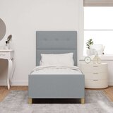  Postelja v svetlo sivi barvi 90x190 cm iz tkanine, (22052220) | Shoptok.si