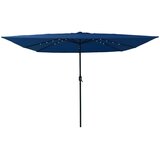  Vrtni suncobran S LED lampica Azurnoplava 295 x 295 x 245 cm | shoptok.hr