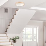  stropna svetiljka natural slim 2xE27/60W/230V, prečnika 37 cm, u dekoru borovine | Eponuda.com