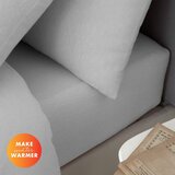 Catherine Lansfield Siva napenjalna flanelna rjuha 150x200 cm Brushed – | Shoptok.si