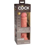 King Cock Elite 8 - realistični vibrator (20 cm) - prirodan | shoptok.hr