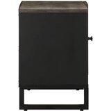 TV ormarić crni 80x33x46 cm od masivnog drva manga | Eponuda.com