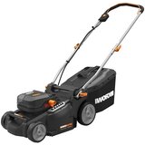 Worx PowerShare 20V Akumulatorska kosilnica WG737E (40 V, 2 bateriji, 4 Ah, Širina reza: 37 cm) productname.garantie.plussign BAUHAUS garancija 5 let za naprave na električni ali motorni pogon | Shoptok.si