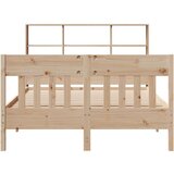 vidaXL Posteljni okvir brez vzmetnice 120x190 cm trdna borovina | Shoptok.si