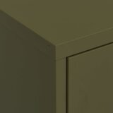 Ormarić za pohranu maslinasto zeleni 80 x 35 x 101,5 cm čelični | Eponuda.com