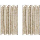 Baršunaste zavjese sa zavjesama 2 pcs Krema 175 x 140 cm Baršun | shoptok.hr