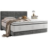 Esposa postelja boxspring 180 cm x 200 cm , tekstil siva | Shoptok.si