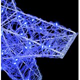  3D Zvijezda s 50 LED svjetlima Plava 55 x 53.5 x 10 cm Akril | shoptok.hr