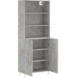  Visoka komoda siva betona 69,5x34x180 cm od konstruiranog drva | shoptok.hr