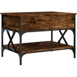  Stolić za kavu boja hrasta 70 x 50 x 50 cm od drva i metala | shoptok.hr