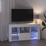  Kotna LED TV omarica Bela 100 x 40 x 50 cm Konstruiran les, (5000112879) | Shoptok.si