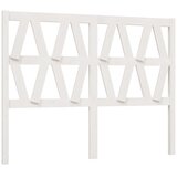  Uzglavlje za krevet bijelo 126 x 4 x 100 cm od masivne borovine | Eponuda.ba
