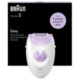 Braun Silk Epil 3 3 3-000 ljubičasto beli epilator