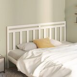 Maison Chic posteljno vzglavje - vzglavna omarica - nočna omarica belo 206x4x100 cm trdna borovina, (21706234) | Shoptok.si