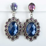 Branic Jewelry Minđuše sa plavim kristalima Violet | Eponuda.com