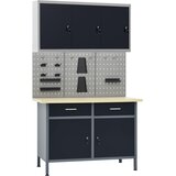  Radni stol s tri zidne ploče i jednim ormarićem | shoptok.hr