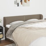  Uzglavlje s ušima smeđesivo 203x23x78/88 cm od tkanine | shoptok.hr
