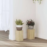 vidaXL Stojalo za rastline 2 kosa sonoma hrast 10x10x18 cm inž. les | Shoptok.si