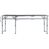  stol za kampiranje sivi aluminijski 180 x 60 cm | shoptok.hr