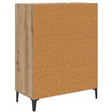 vidaXL Kreveta hrast artisan 34 x 69.5 x 90 cm Konstruirano drvo | shoptok.hr