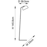  endon 106337 - podna lampa brair 1xE27/10W/230V crna | Eponuda.com
