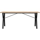  Blagovaonski stol Y-oblika 180x90x75,5 cm od borovine i čelik | shoptok.hr