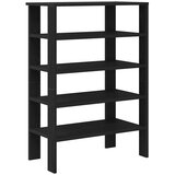 Maison Chic Regal za čevlje - Polica za čevlje črn 61x32x87,5 cm inženirski les, (21777551) Cene