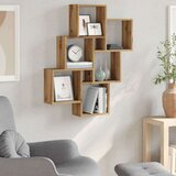 vidaXL Zidna kockasta polica Artisan hrast 78x15x93 cm izrađeno drvo | shoptok.hr