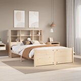 vidaXL Knjižna postelja brez vzmetnice 140x200 cm trdna borovina | Shoptok.si