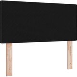  LED Uzglavlje s gumbastim nabiranjem Crno 100 cm Tkanina | shoptok.hr