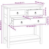  Kreveta Prirodna 79 x 35 x 80 cm Čvrsto teak drvo | Eponuda.com