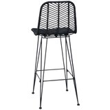  Barski stol 2 pcs Črna 44,5 x 53 x 111 cm Ratan in železo, (5000092565) | Shoptok.si