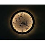  Li-Go 23697/DUB/BAT2 - LED prigušiva sat sa senzorom LED/1xAA, prečnika 32 cm, hrast | Eponuda.com