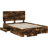  Konstrukcija postelje z vzglavjem Dimljeni oreh 140 x 200 cm, (5000102599) | Shoptok.si
