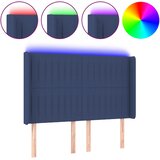  LED uzglavlje plavo 147 x 16 x 118/128 cm od tkanine | Eponuda.ba