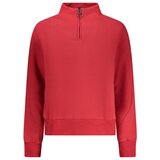 North Sails ŽENSKI CRVENI DUŽI SWEATSHIRT S PATENT ZATVARAČEM | shoptok.hr