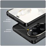 Techsuit Carbon Silicone maska za Honor 200 – crna | shoptok.hr