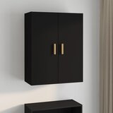 The Living Store Viseča stenska omarica črna 69,5x34x90 cm - Viseča Stenska Omarica, (21430885) Cene
