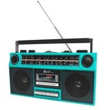  EPE FP-830 Old Style prijenosni retro radio s kasetofonom, Bluetoothom i USB-om – zeleni | shoptok.hr