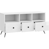 TV omarica Bela visok sijaj 102 x 34,5 x 50 cm Inženirski les, (5000210349) | Shoptok.si