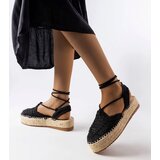 Gemre Black lace-up espadrilles Partenia Cijene