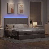 vidaXL Otomanski posteljni okvir z vzmetnicami taupe 180x200 cm blago | Shoptok.si
