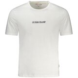 Guess Majice s kratkimi rokavi T-shirt Slim Logo Brodé blanc Bela Cene