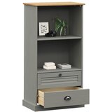  Regal za knjige VIGO sivi 60x35x114,5 cm od masivne borovine | shoptok.hr