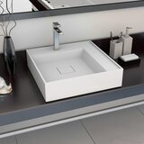 vidaXL Umivaonik od lijevanih minerala/mramora 50 x 50 x 12,3 bijeli Cijene