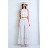 Trend Alacati Stili ženske pantalone Alc-X15172, krem Cene